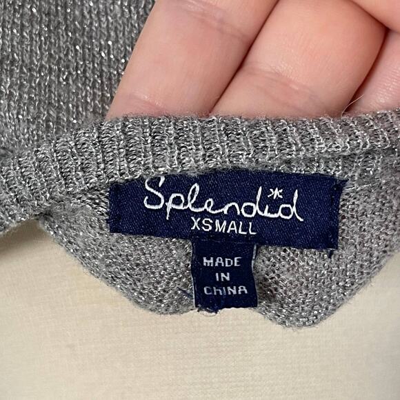 Splendid • Flynn Sparkle Sweater Tunic Pullover - Picture 4 of 6